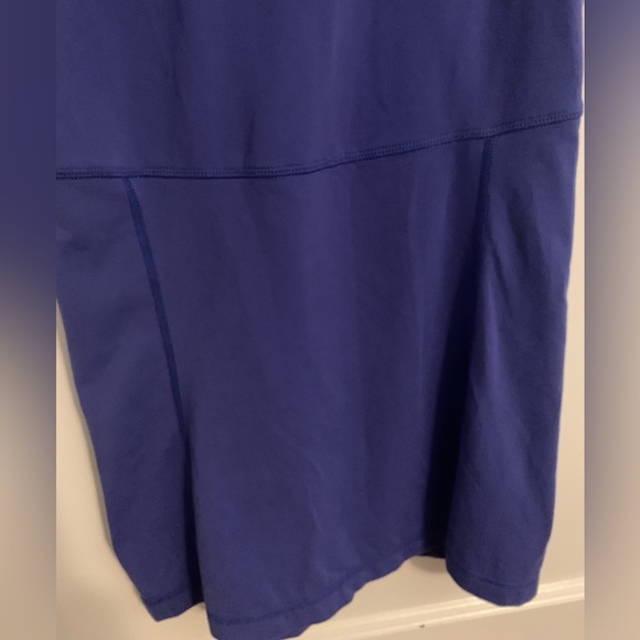 Lucy purple/blue athletic tank top w/white and purple ruffle, Womens size Small - Picture 6 of 9